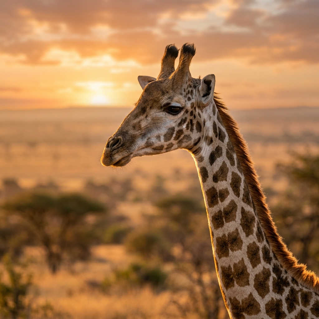 Majestic Giraffe standing tall